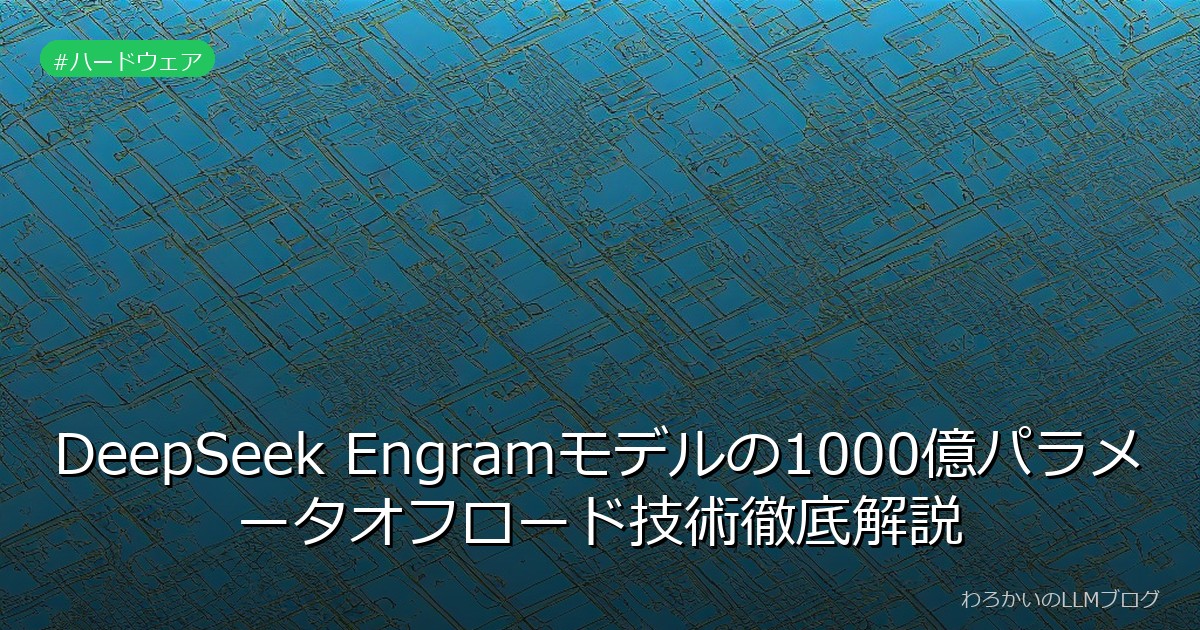 DeepSeek Engramモデルの1000億パラメータオフロード技術徹底解説