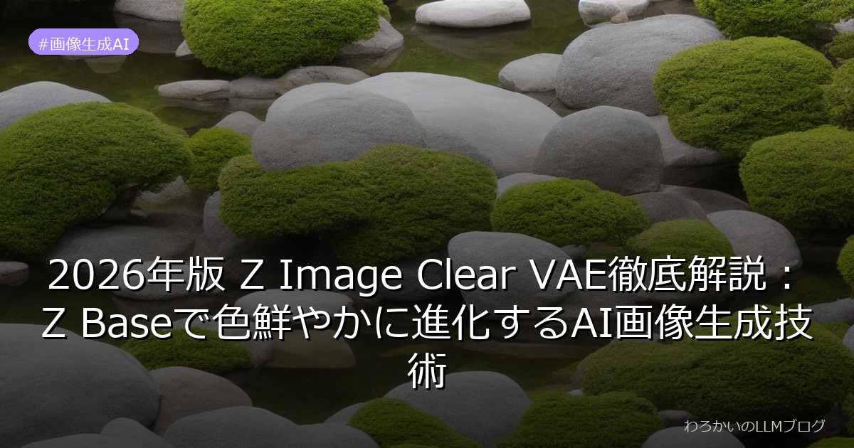 2026年版 Z Image Clear VAE徹底解説：Z Baseで色鮮やかに進化するAI画像生成技術
