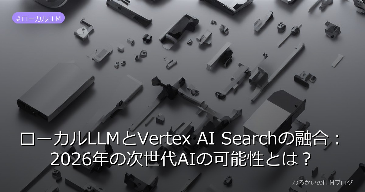 ローカルLLMとVertex AI Searchの融合：2026年の次世代AIの可能性とは？