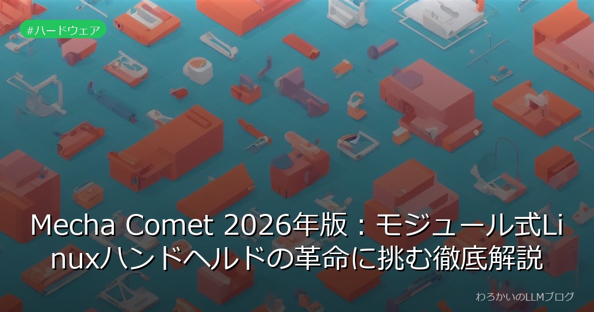 Mecha Comet 2026年版：モジュール式Linuxハンドヘルドの革命に挑む徹底解説