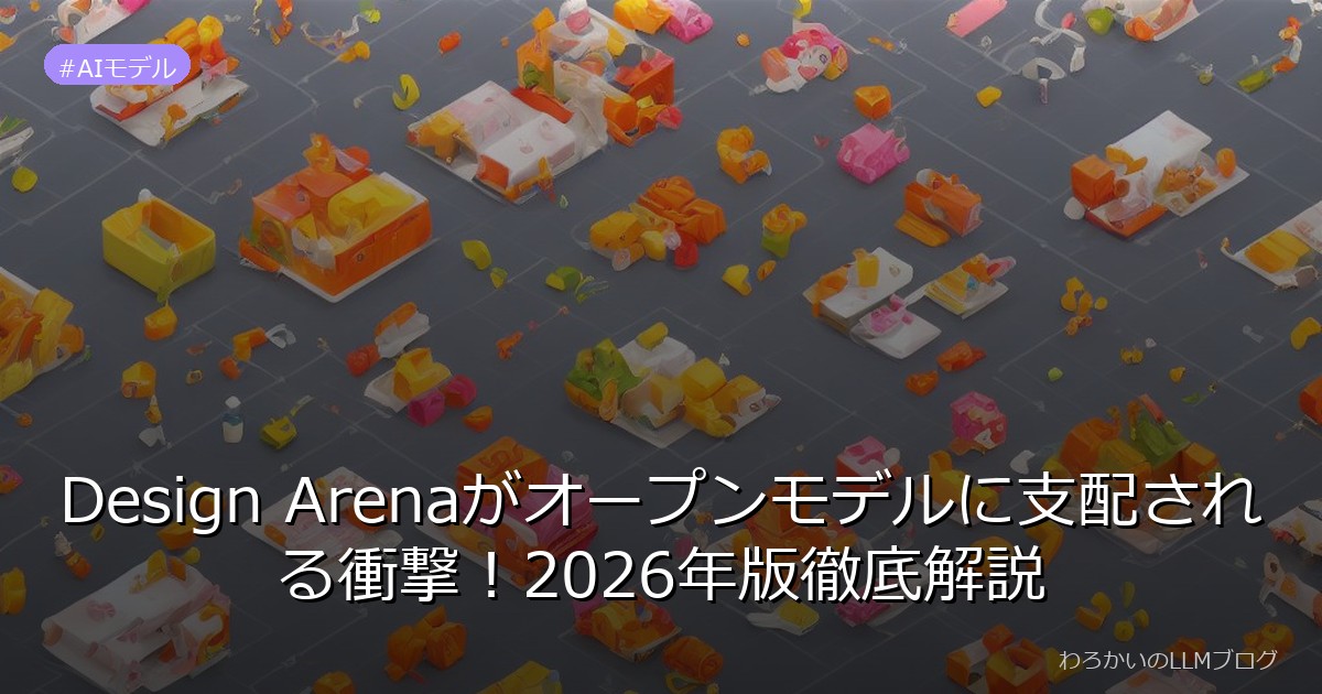 Design Arenaがオープンモデルに支配される衝撃！2026年版徹底解説