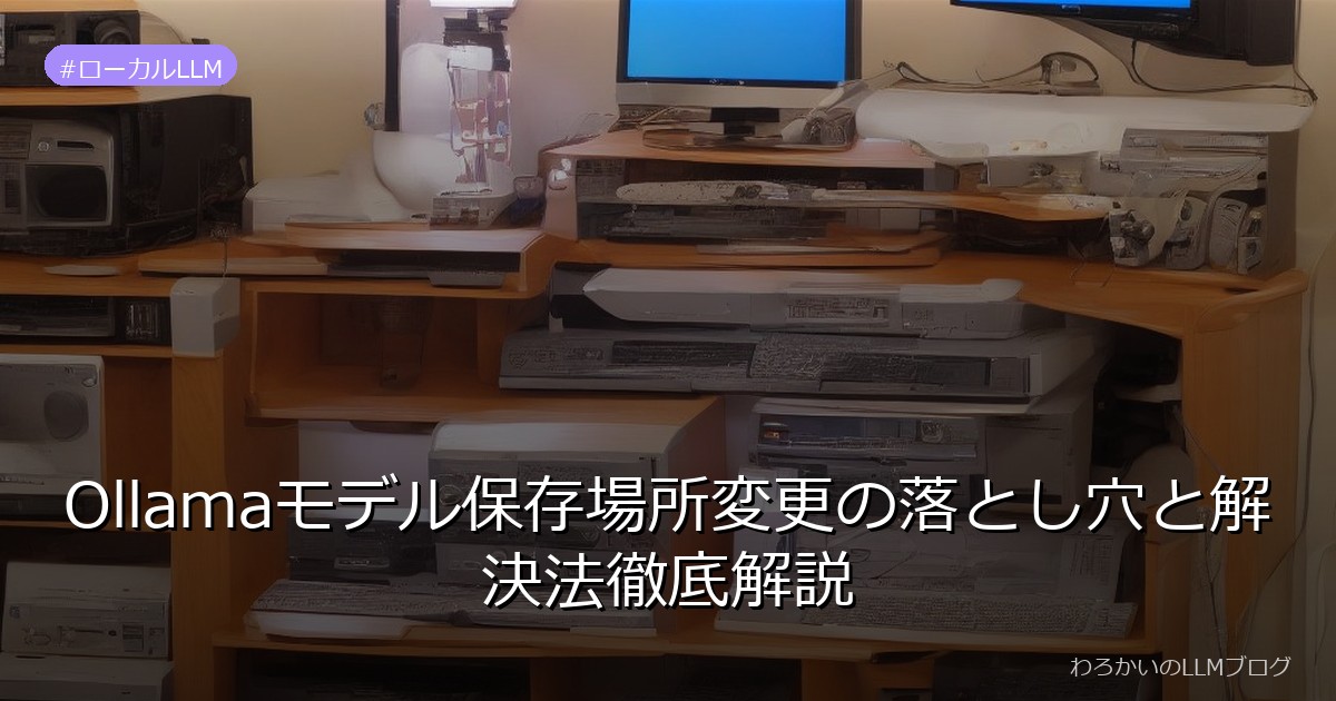Ollamaモデル保存場所変更の落とし穴と解決法徹底解説