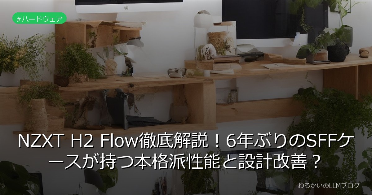 NZXT H2 Flow徹底解説！6年ぶりのSFFケースが持つ本格派性能と設計改善？