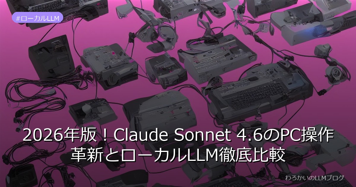 2026年版！Claude Sonnet 4.6のPC操作革新とローカルLLM徹底比較