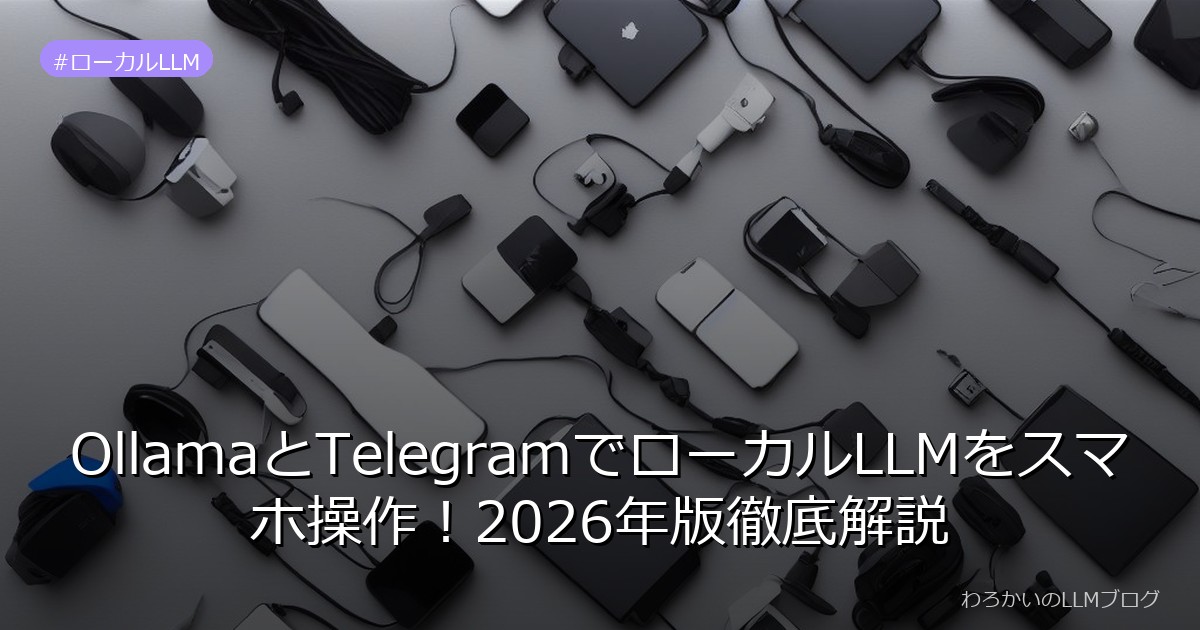 OllamaとTelegramでローカルLLMをスマホ操作！2026年版徹底解説
