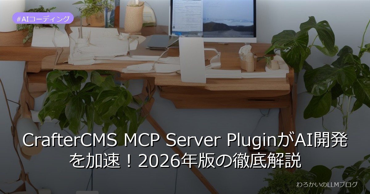 CrafterCMS MCP Server PluginがAI開発を加速！2026年版の徹底解説