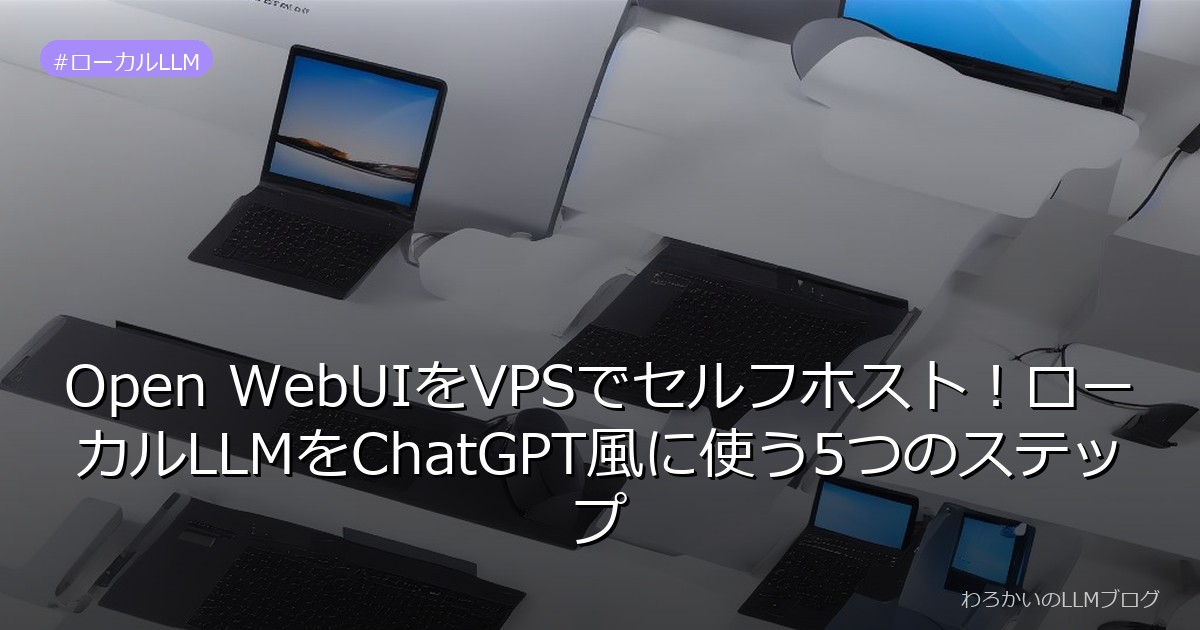 Open WebUIをVPSでセルフホスト！ローカルLLMをChatGPT風に使う5つのステップ