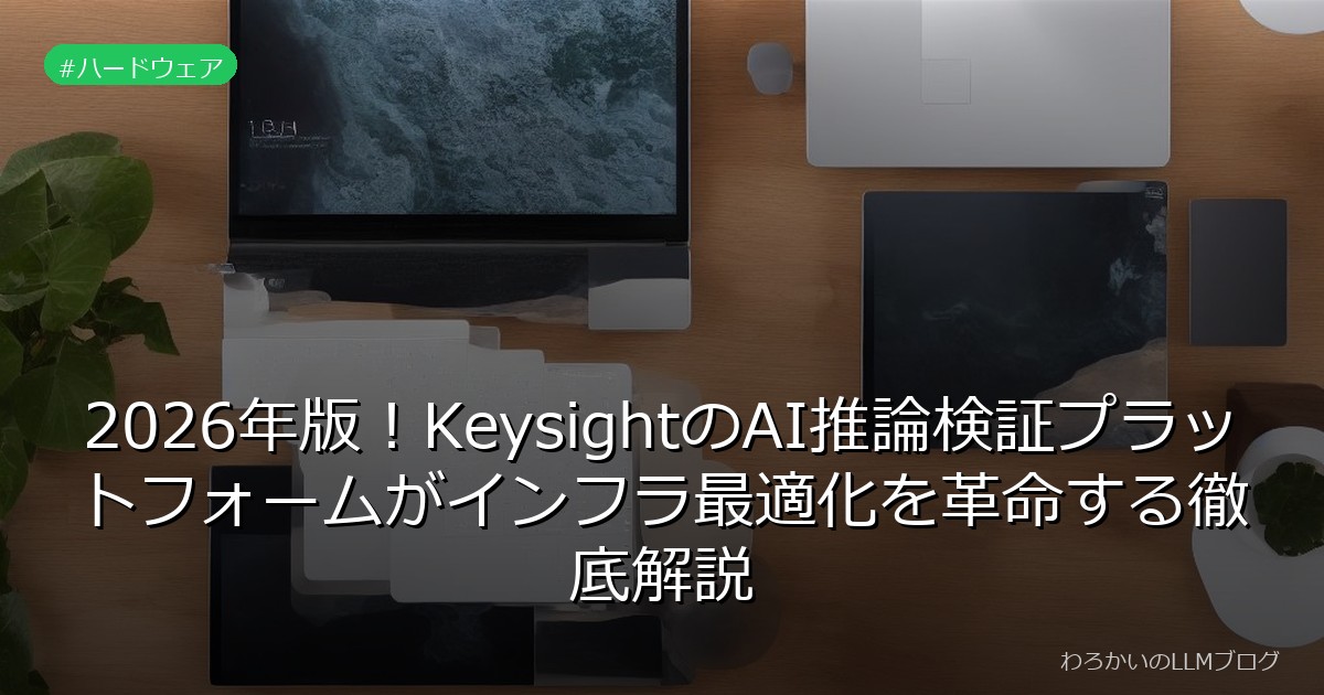 2026年版！KeysightのAI推論検証プラットフォームがインフラ最適化を革命する徹底解説