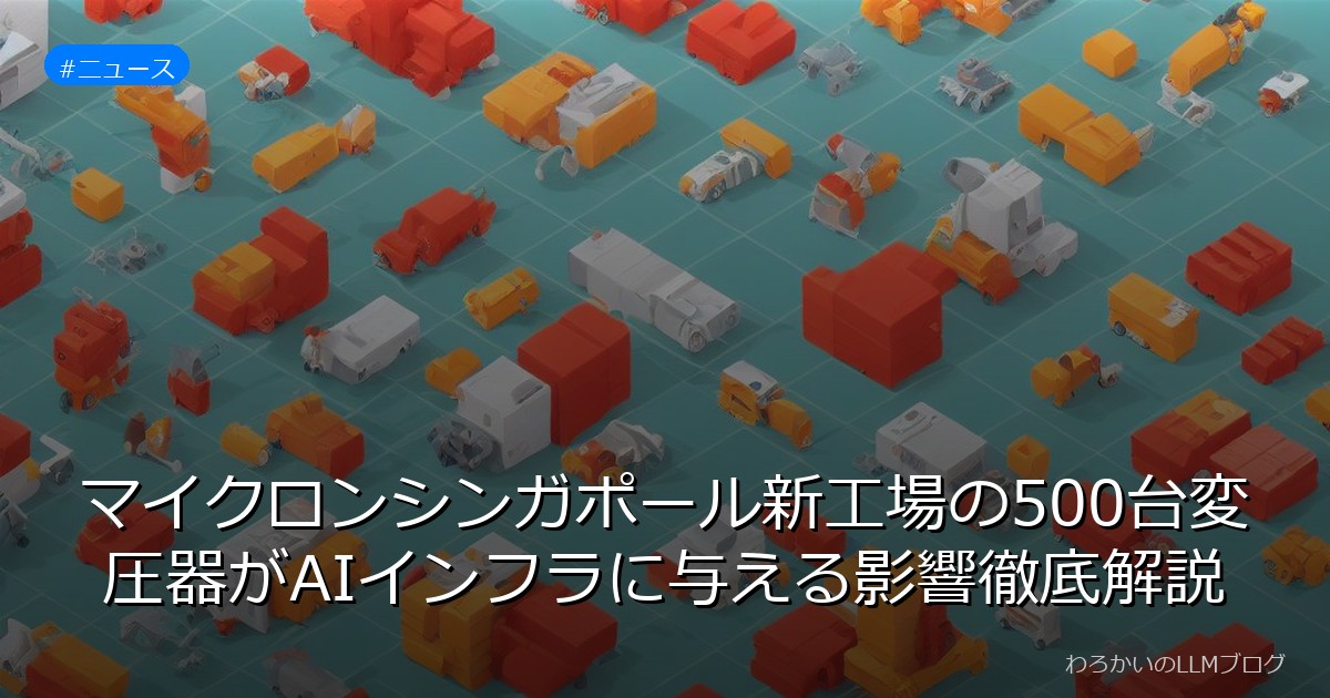 マイクロンシンガポール新工場の500台変圧器がAIインフラに与える影響徹底解説