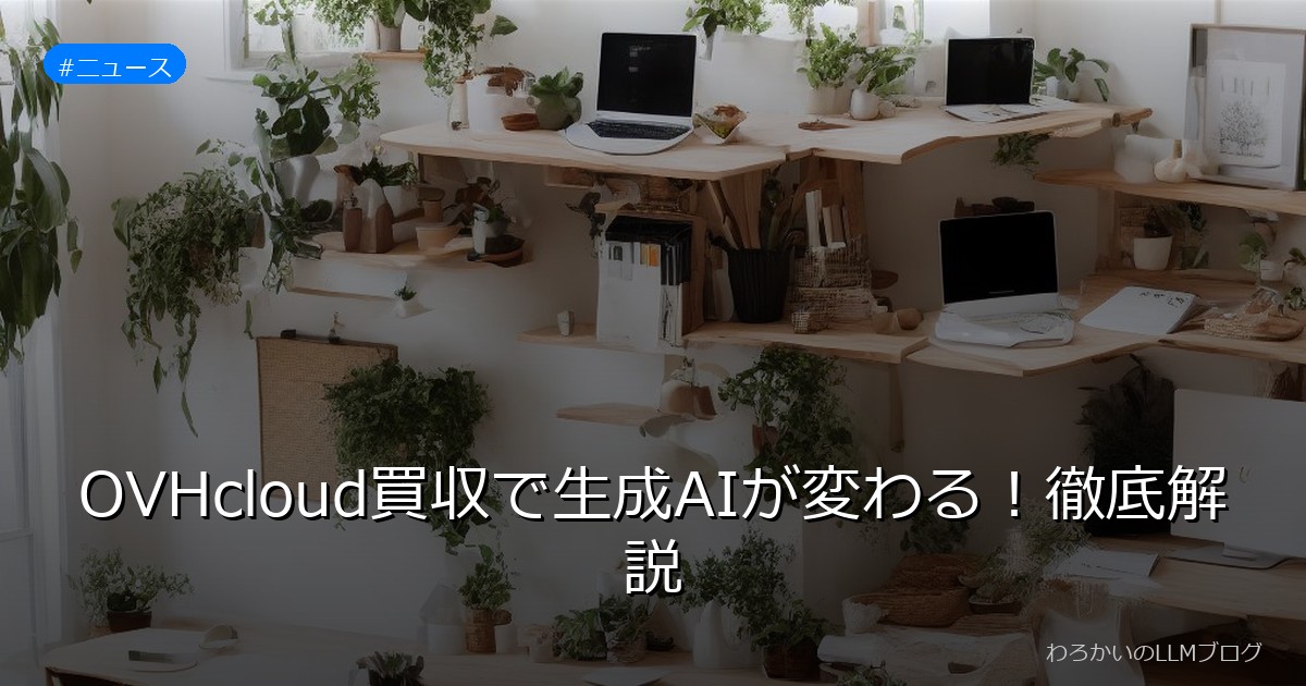 OVHcloud買収で生成AIが変わる！徹底解説